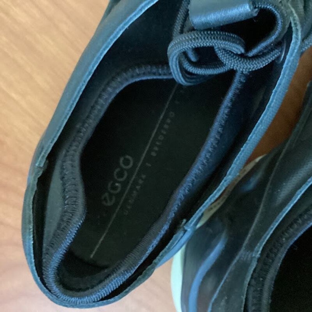 Ecco Women's Size 9 Black Elo Athletic Phorone Shoes in Black Sneakers S7.5 - Picture 9 of 10